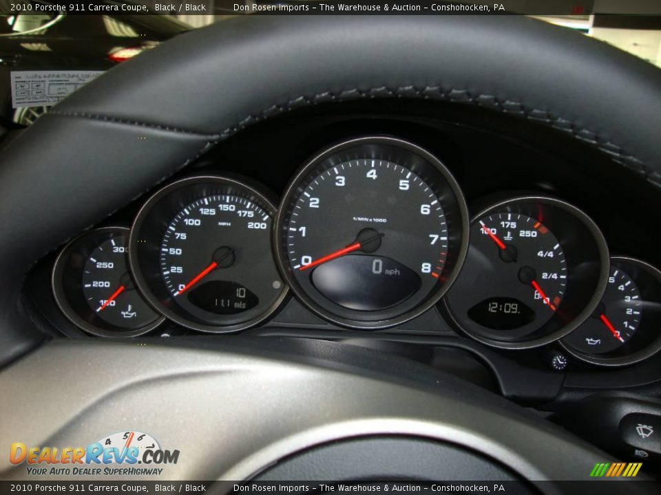 2010 Porsche 911 Carrera Coupe Black / Black Photo #31