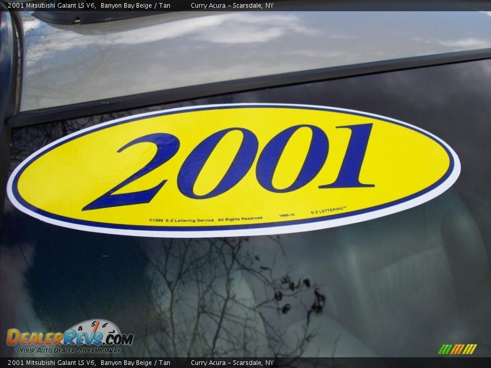 2001 Mitsubishi Galant LS V6 Banyon Bay Beige / Tan Photo #24