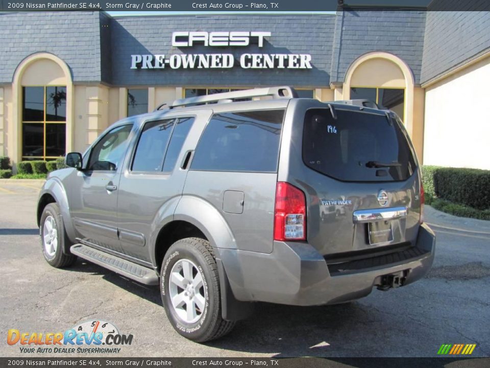 2009 Nissan Pathfinder SE 4x4 Storm Gray / Graphite Photo #5