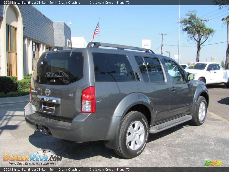 2009 Nissan Pathfinder SE 4x4 Storm Gray / Graphite Photo #6
