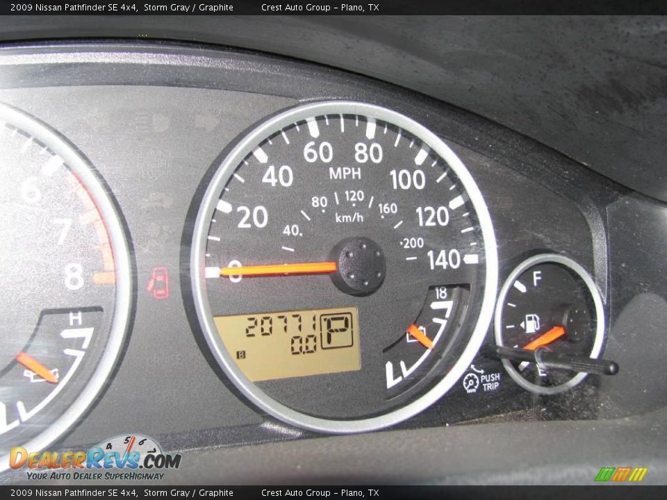 2009 Nissan Pathfinder SE 4x4 Storm Gray / Graphite Photo #19