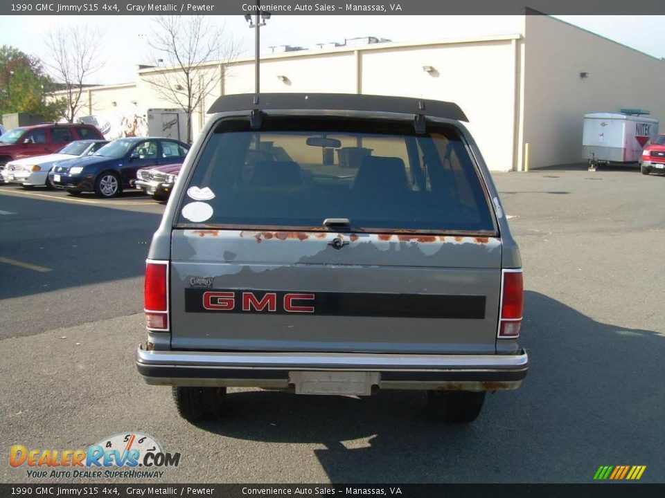 1990 GMC Jimmy S15 4x4 Gray Metallic / Pewter Photo #7