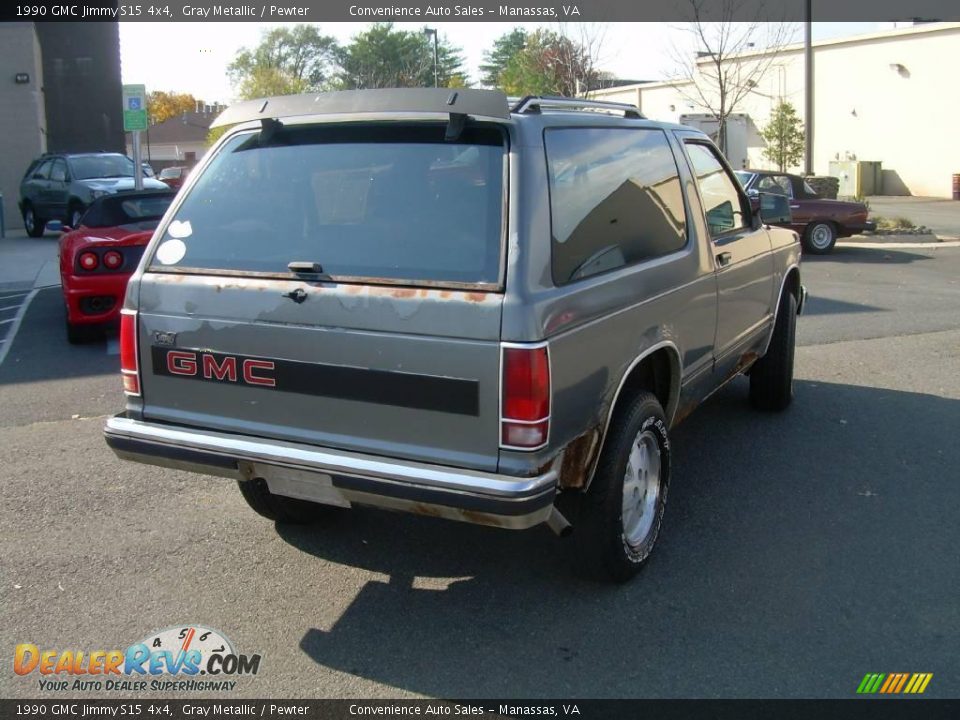 1990 GMC Jimmy S15 4x4 Gray Metallic / Pewter Photo #8