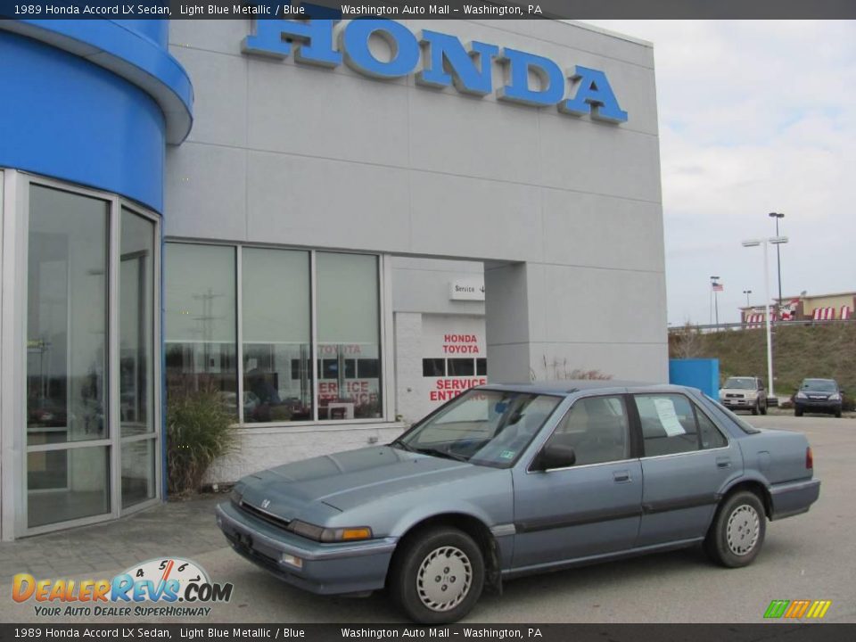 1989 Honda Accord LX Sedan Light Blue Metallic / Blue Photo #1
