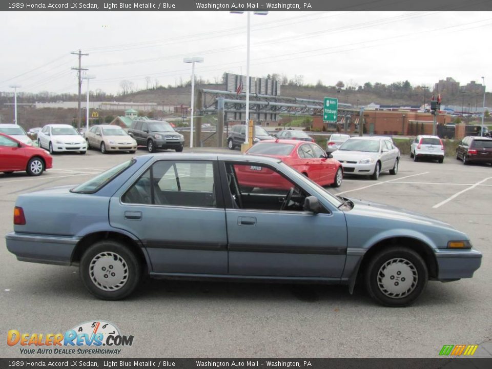 1989 Honda Accord LX Sedan Light Blue Metallic / Blue Photo #8