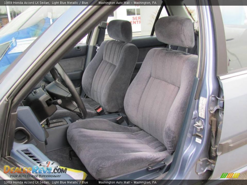 1989 Honda Accord LX Sedan Light Blue Metallic / Blue Photo #15