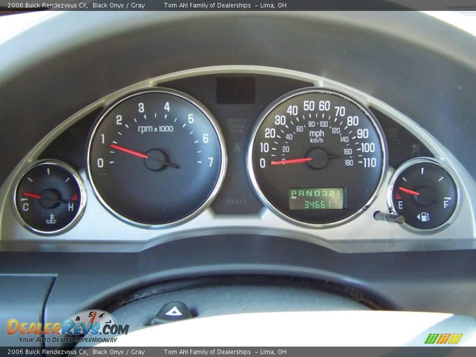 2006 Buick Rendezvous CX Black Onyx / Gray Photo #15