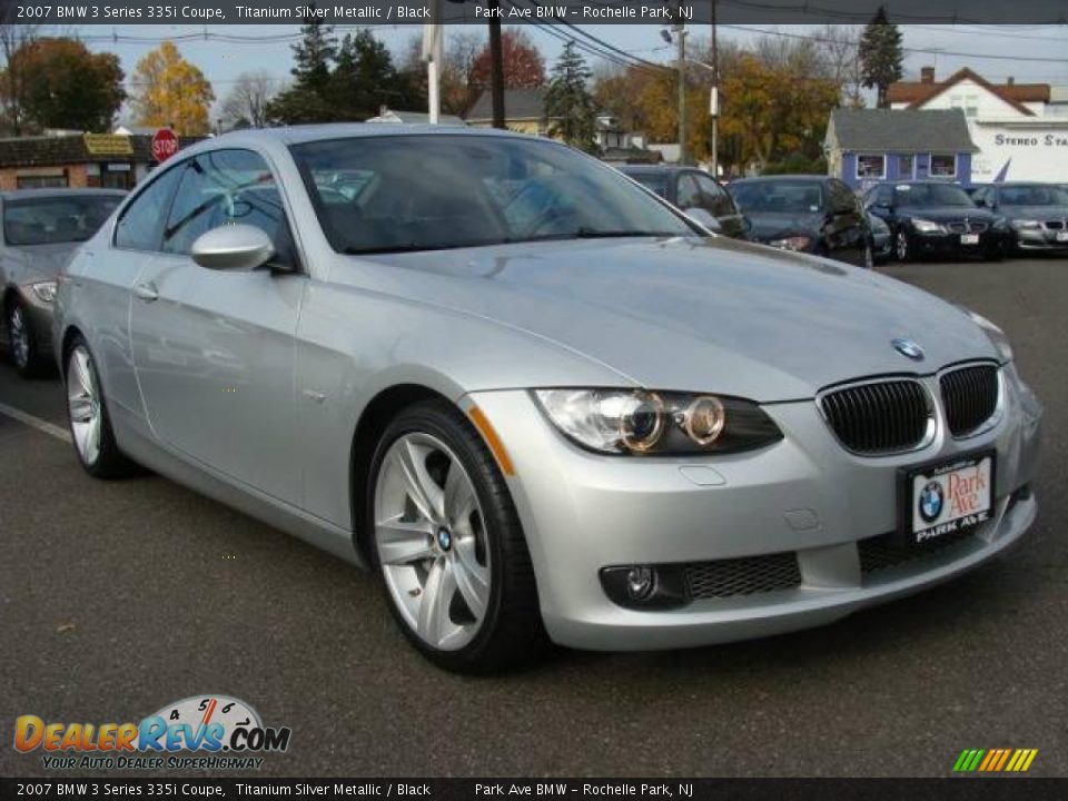 2007 BMW 3 Series 335i Coupe Titanium Silver Metallic / Black Photo #2