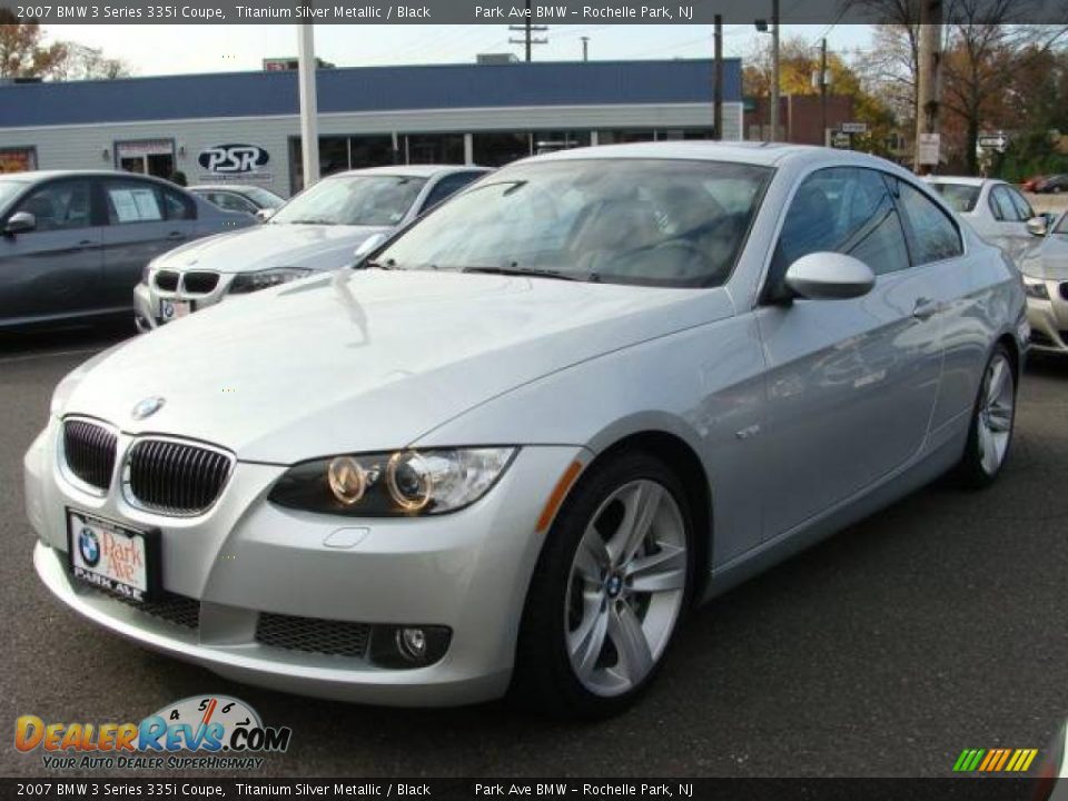 2007 BMW 3 Series 335i Coupe Titanium Silver Metallic / Black Photo #4