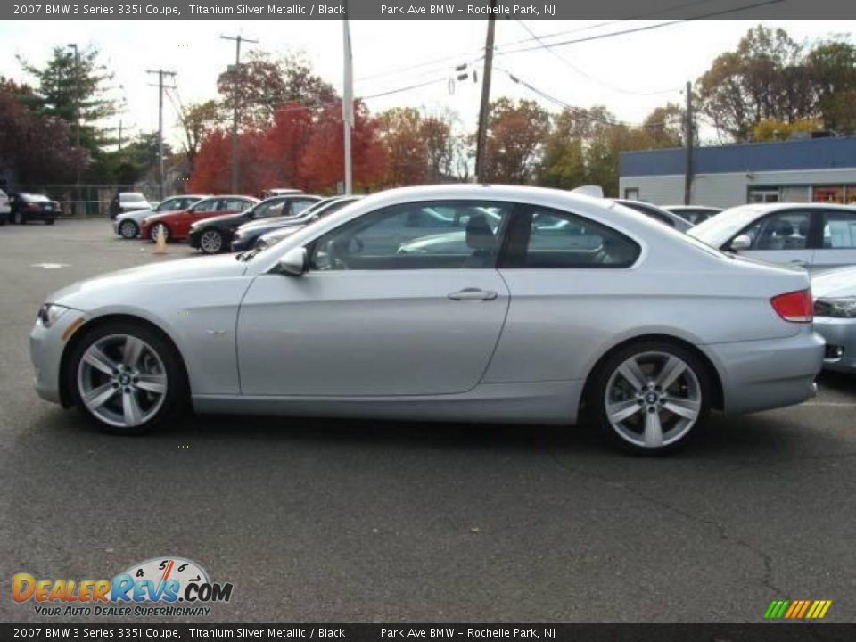 2007 BMW 3 Series 335i Coupe Titanium Silver Metallic / Black Photo #5