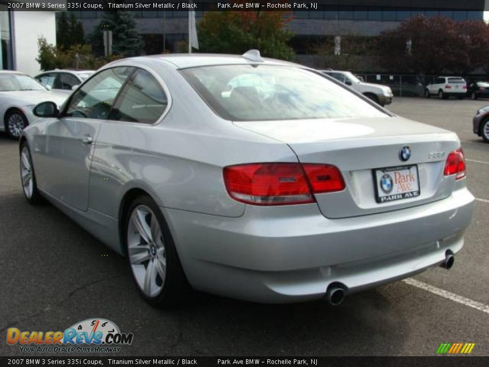 2007 BMW 3 Series 335i Coupe Titanium Silver Metallic / Black Photo #6