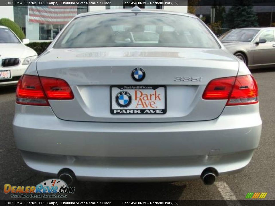 2007 BMW 3 Series 335i Coupe Titanium Silver Metallic / Black Photo #7