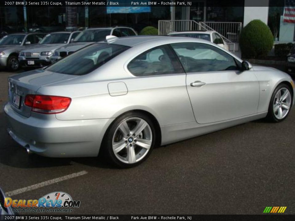 2007 BMW 3 Series 335i Coupe Titanium Silver Metallic / Black Photo #8