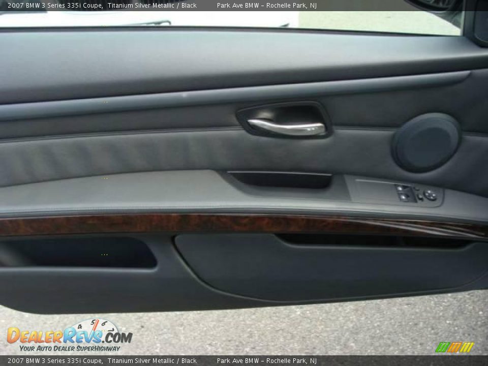 2007 BMW 3 Series 335i Coupe Titanium Silver Metallic / Black Photo #9