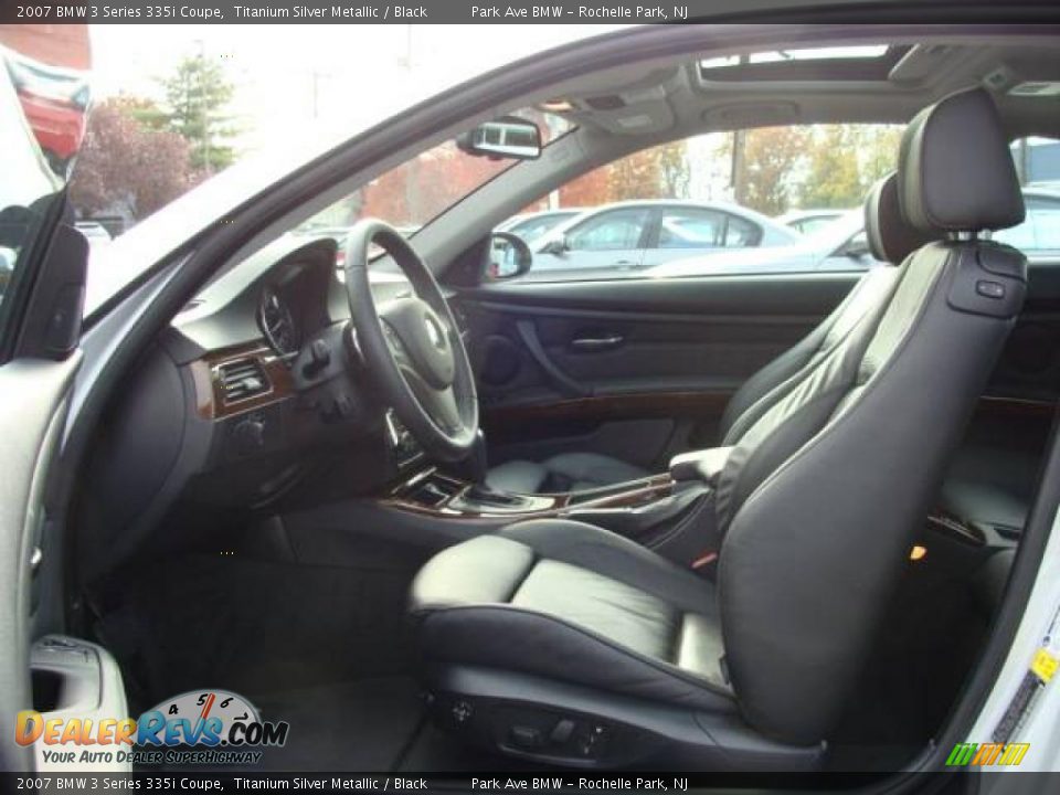 2007 BMW 3 Series 335i Coupe Titanium Silver Metallic / Black Photo #10