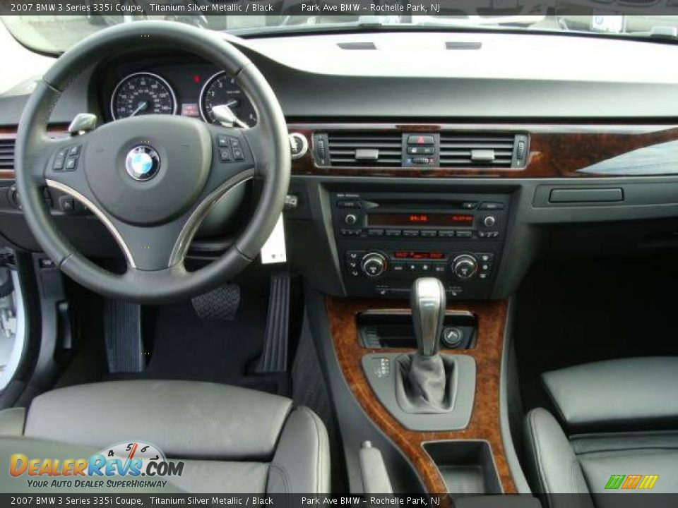 2007 BMW 3 Series 335i Coupe Titanium Silver Metallic / Black Photo #12