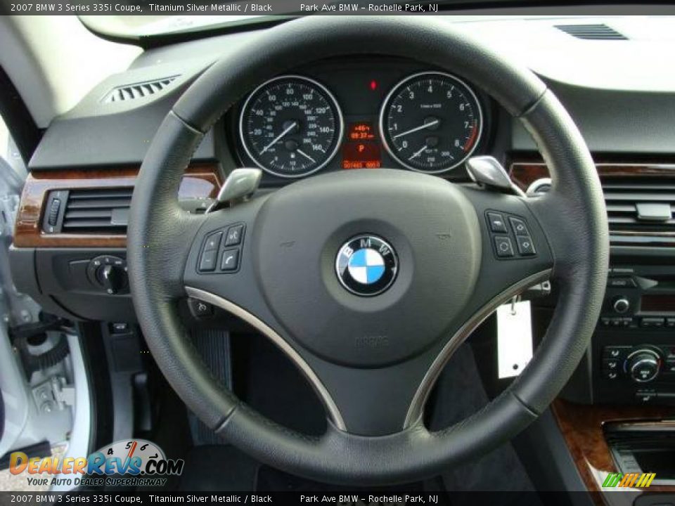 2007 BMW 3 Series 335i Coupe Titanium Silver Metallic / Black Photo #13