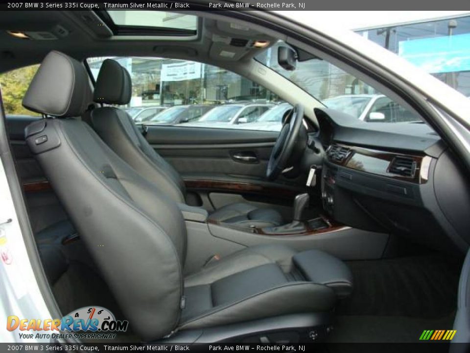 2007 BMW 3 Series 335i Coupe Titanium Silver Metallic / Black Photo #20