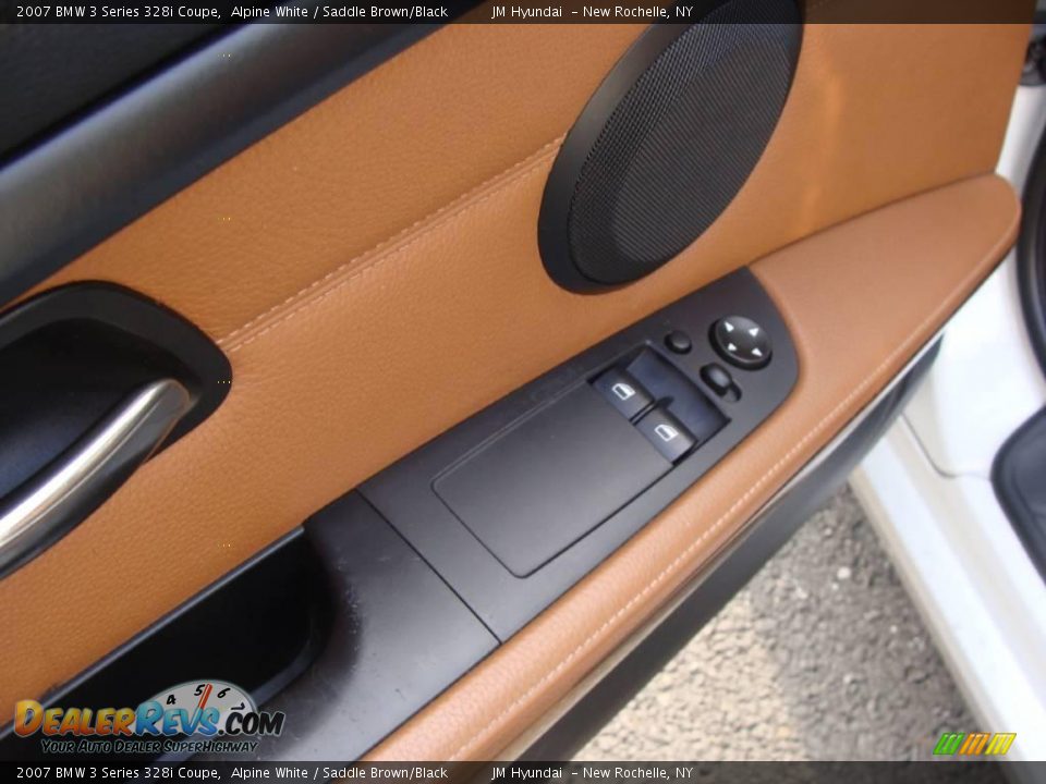 2007 BMW 3 Series 328i Coupe Alpine White / Saddle Brown/Black Photo #11