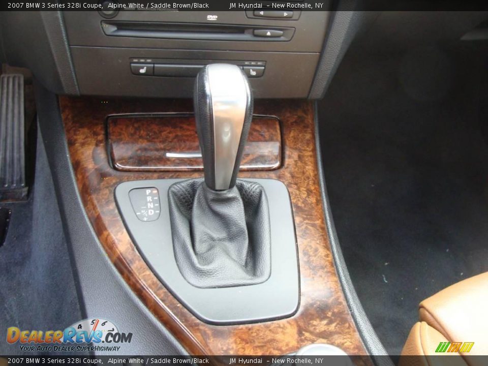 2007 BMW 3 Series 328i Coupe Alpine White / Saddle Brown/Black Photo #23