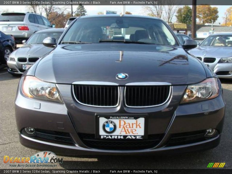 2007 BMW 3 Series 328xi Sedan Sparkling Graphite Metallic / Black Photo #3