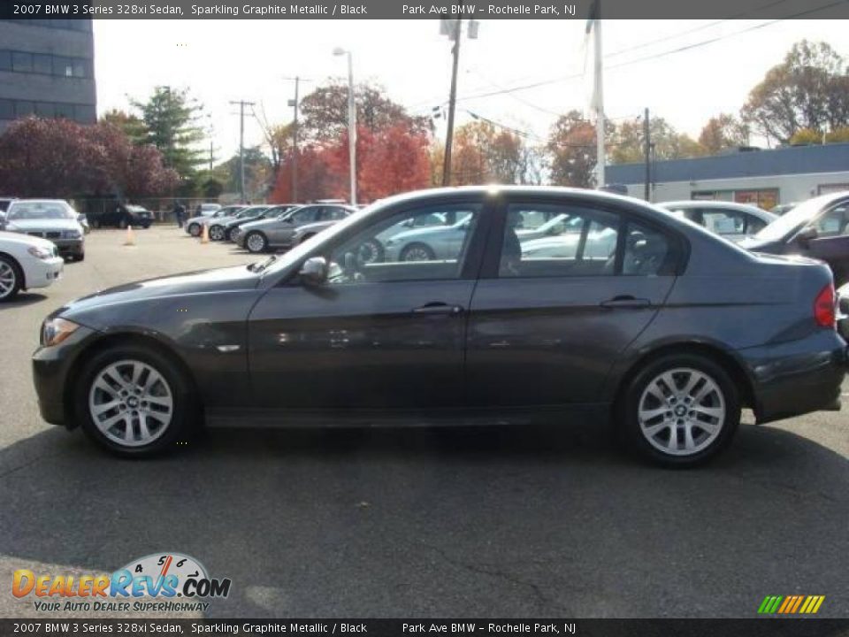2007 BMW 3 Series 328xi Sedan Sparkling Graphite Metallic / Black Photo #5