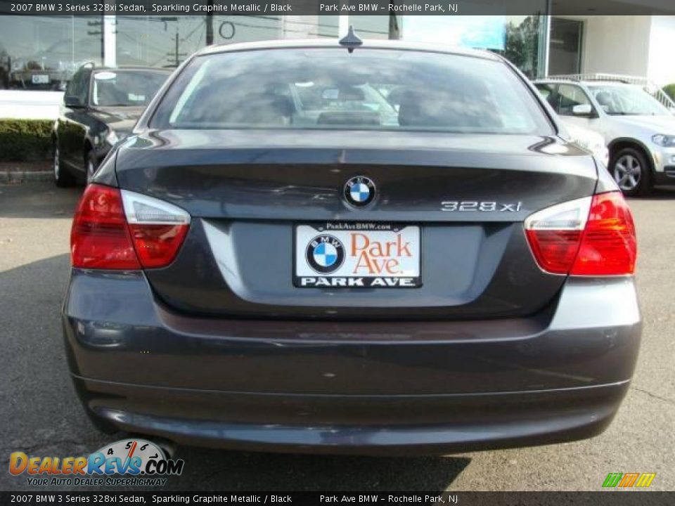2007 BMW 3 Series 328xi Sedan Sparkling Graphite Metallic / Black Photo #7