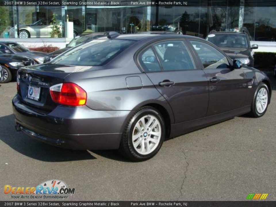 2007 BMW 3 Series 328xi Sedan Sparkling Graphite Metallic / Black Photo #8