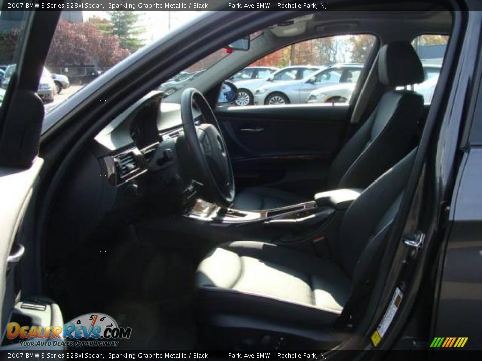 2007 BMW 3 Series 328xi Sedan Sparkling Graphite Metallic / Black Photo #10