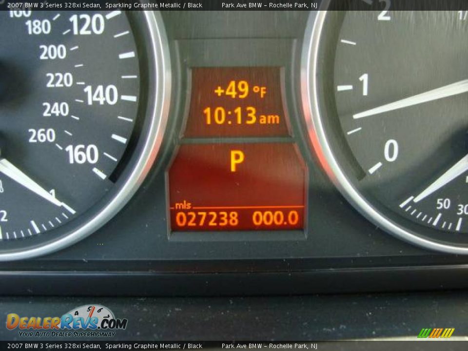 2007 BMW 3 Series 328xi Sedan Sparkling Graphite Metallic / Black Photo #14