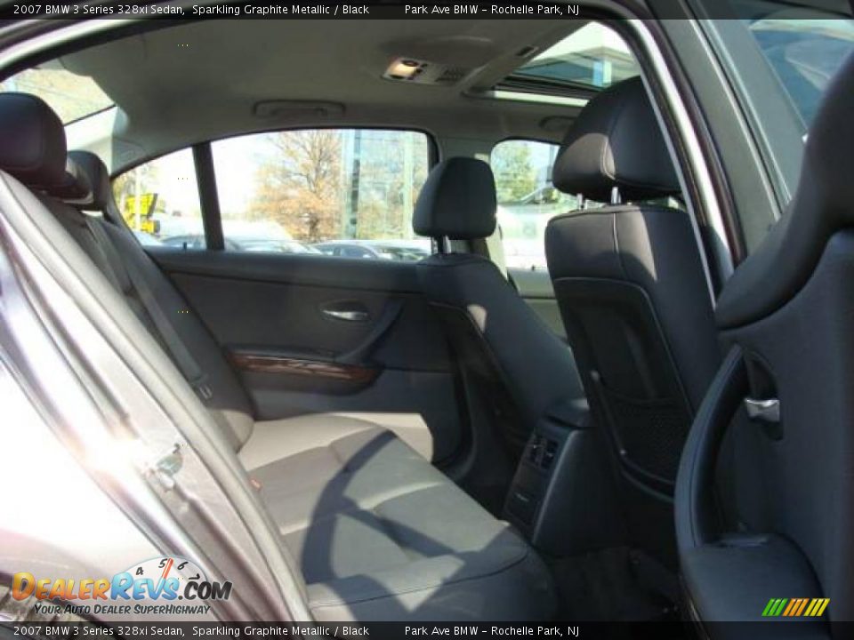 2007 BMW 3 Series 328xi Sedan Sparkling Graphite Metallic / Black Photo #20