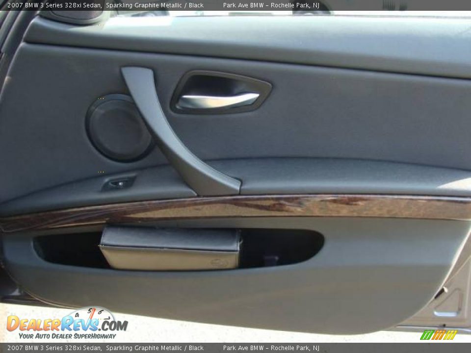 2007 BMW 3 Series 328xi Sedan Sparkling Graphite Metallic / Black Photo #21