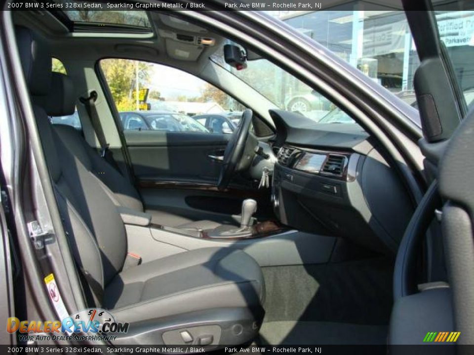2007 BMW 3 Series 328xi Sedan Sparkling Graphite Metallic / Black Photo #22