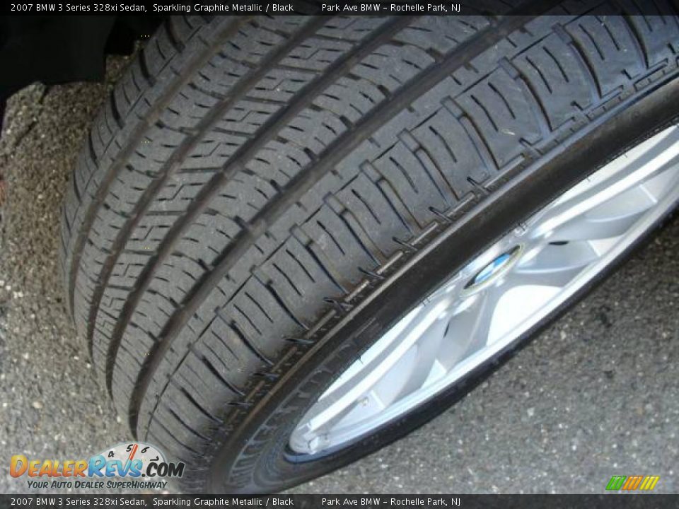 2007 BMW 3 Series 328xi Sedan Sparkling Graphite Metallic / Black Photo #24