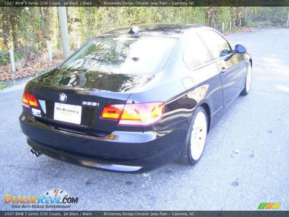 2007 BMW 3 Series 328i Coupe Jet Black / Black Photo #4