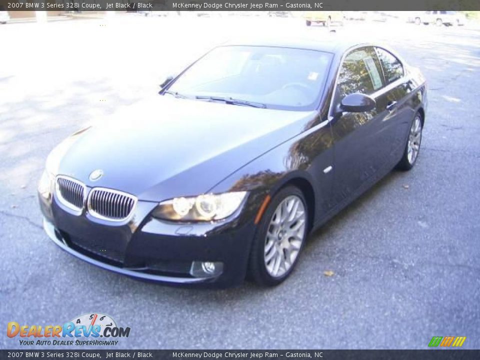 2007 BMW 3 Series 328i Coupe Jet Black / Black Photo #6