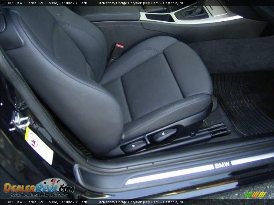 2007 BMW 3 Series 328i Coupe Jet Black / Black Photo #13