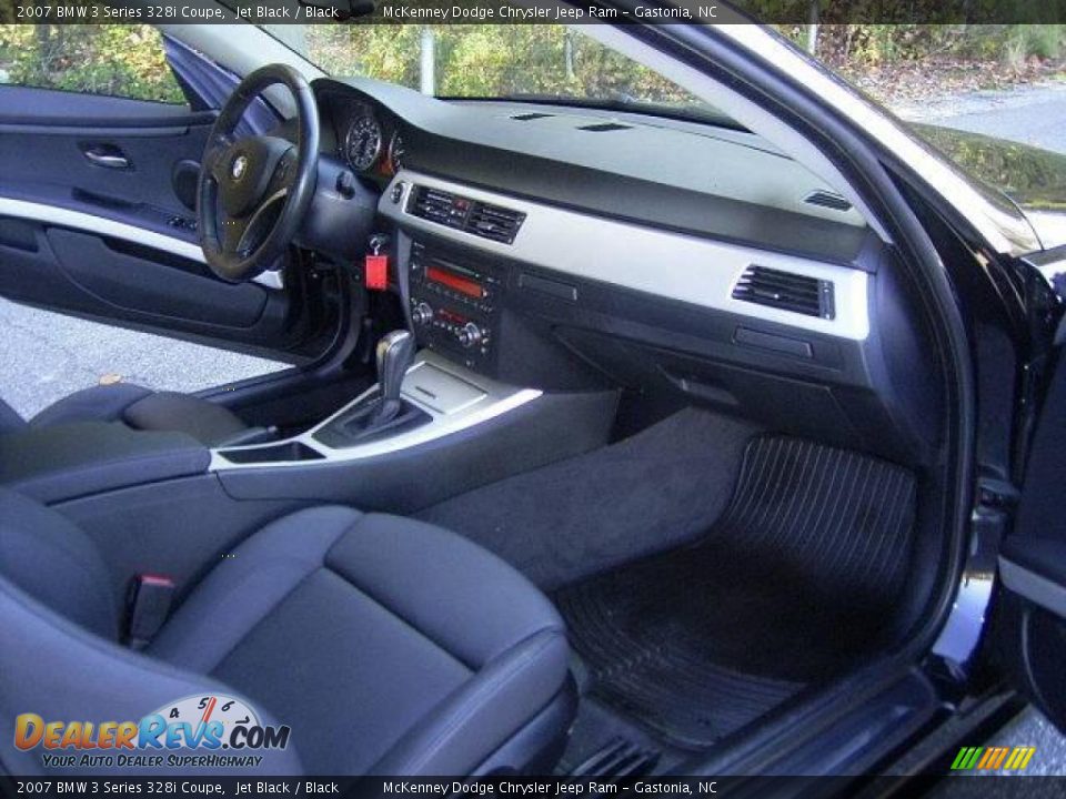 2007 BMW 3 Series 328i Coupe Jet Black / Black Photo #14