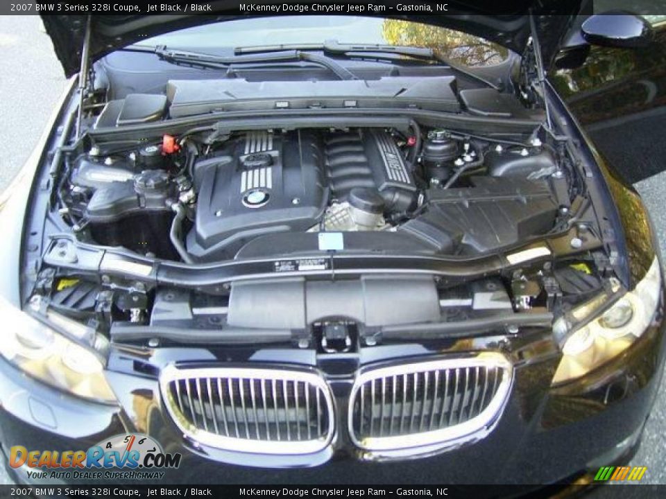 2007 BMW 3 Series 328i Coupe Jet Black / Black Photo #19