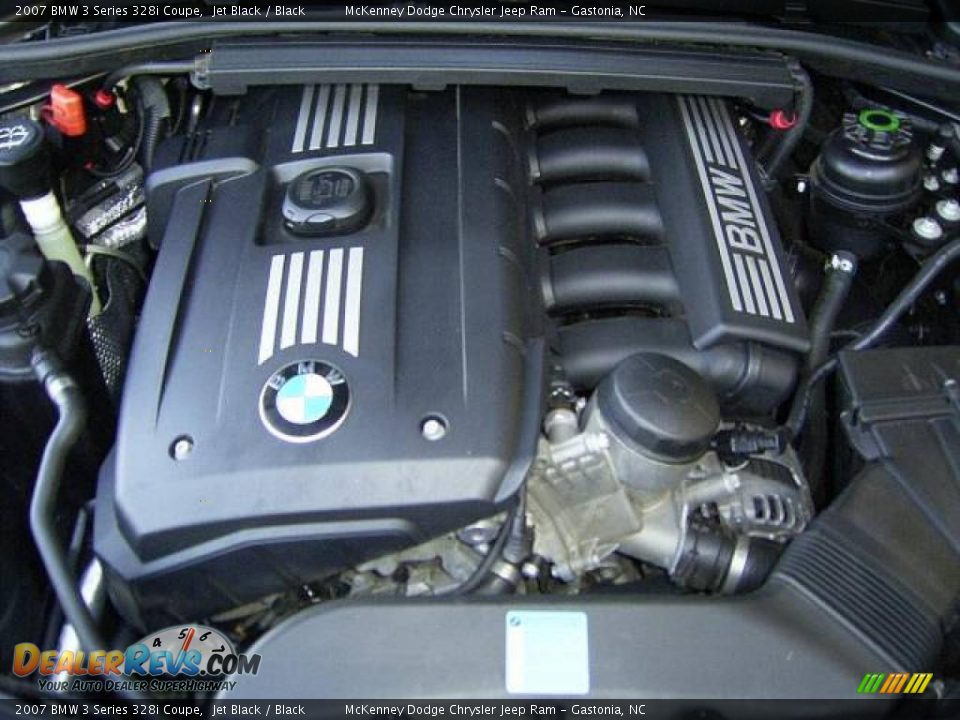 2007 BMW 3 Series 328i Coupe Jet Black / Black Photo #20