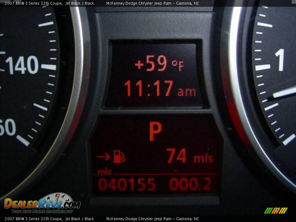 2007 BMW 3 Series 328i Coupe Jet Black / Black Photo #24