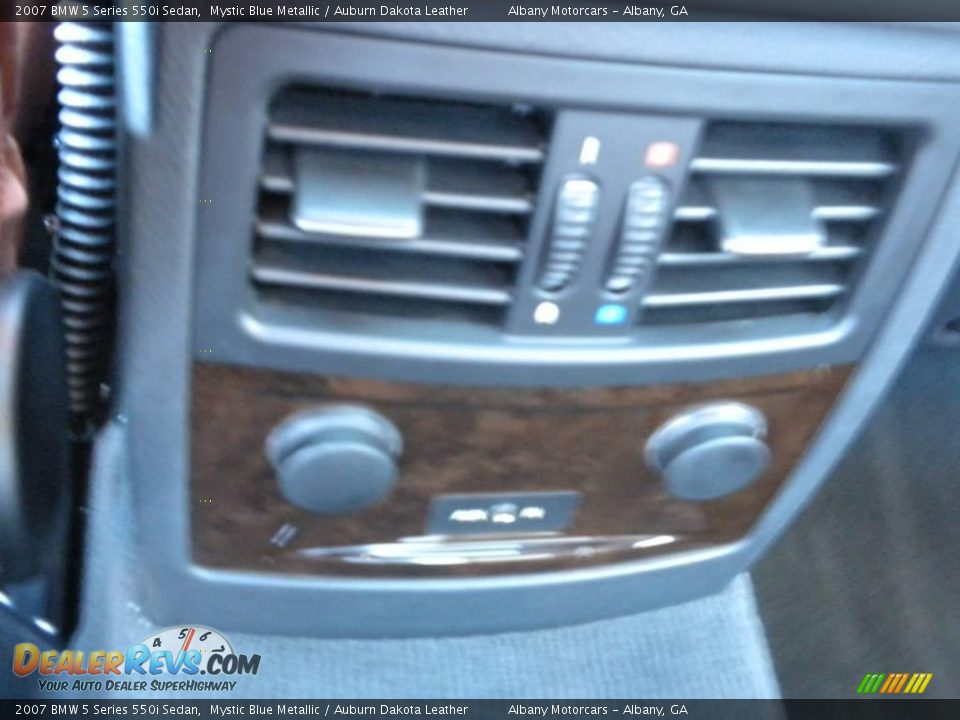 2007 BMW 5 Series 550i Sedan Mystic Blue Metallic / Auburn Dakota Leather Photo #13