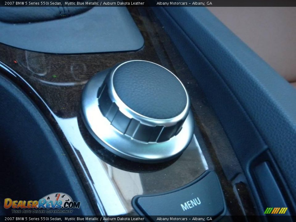 2007 BMW 5 Series 550i Sedan Mystic Blue Metallic / Auburn Dakota Leather Photo #19
