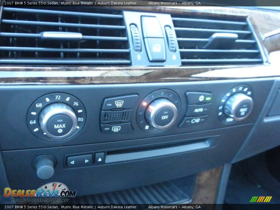 2007 BMW 5 Series 550i Sedan Mystic Blue Metallic / Auburn Dakota Leather Photo #20