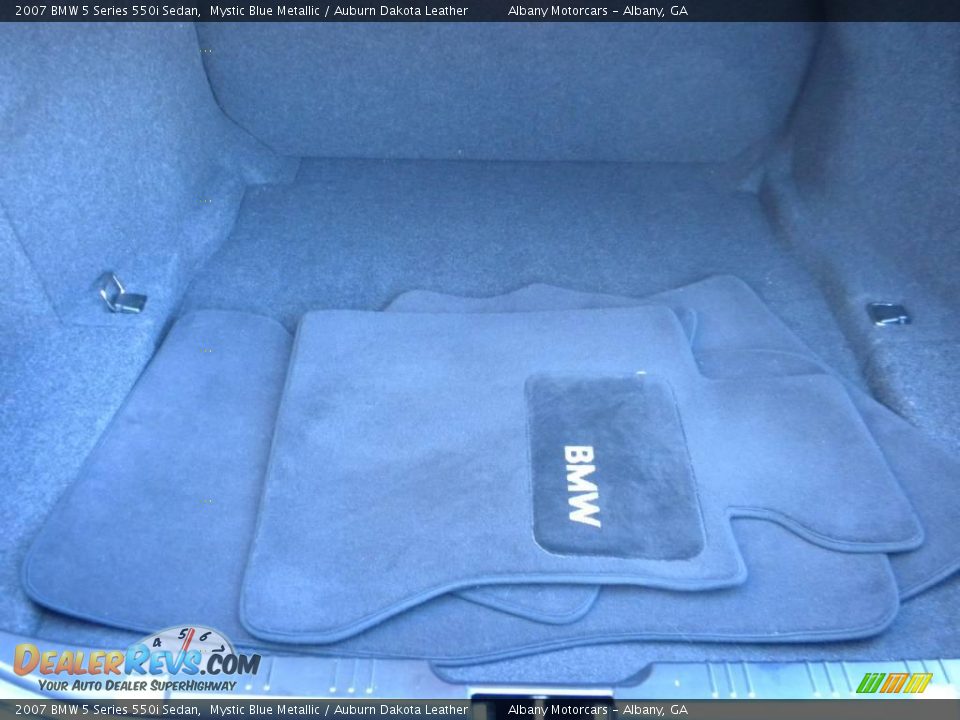 2007 BMW 5 Series 550i Sedan Mystic Blue Metallic / Auburn Dakota Leather Photo #24