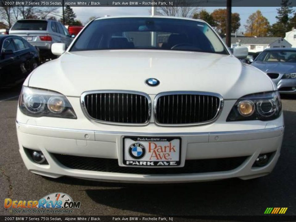2007 BMW 7 Series 750i Sedan Alpine White / Black Photo #3