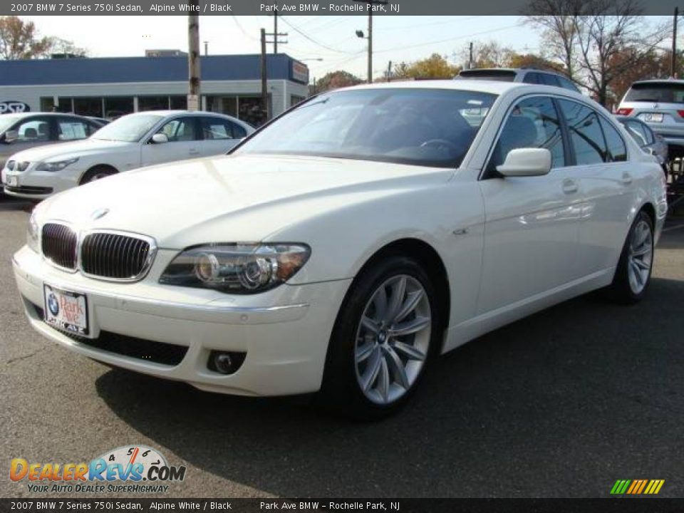 2007 BMW 7 Series 750i Sedan Alpine White / Black Photo #4