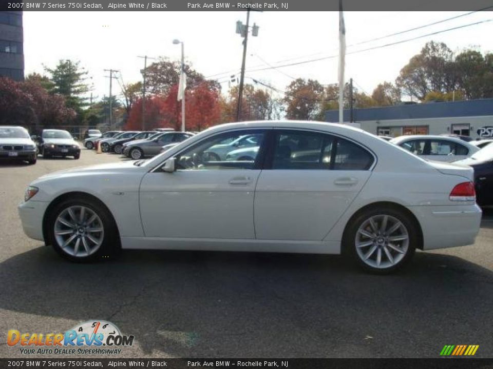 2007 BMW 7 Series 750i Sedan Alpine White / Black Photo #5