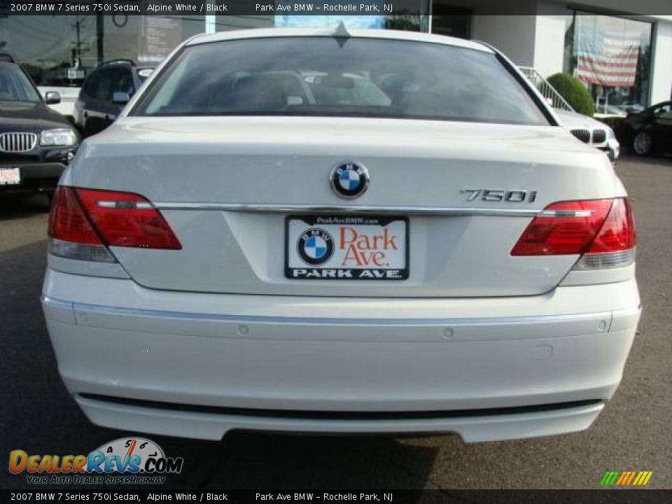 2007 BMW 7 Series 750i Sedan Alpine White / Black Photo #7