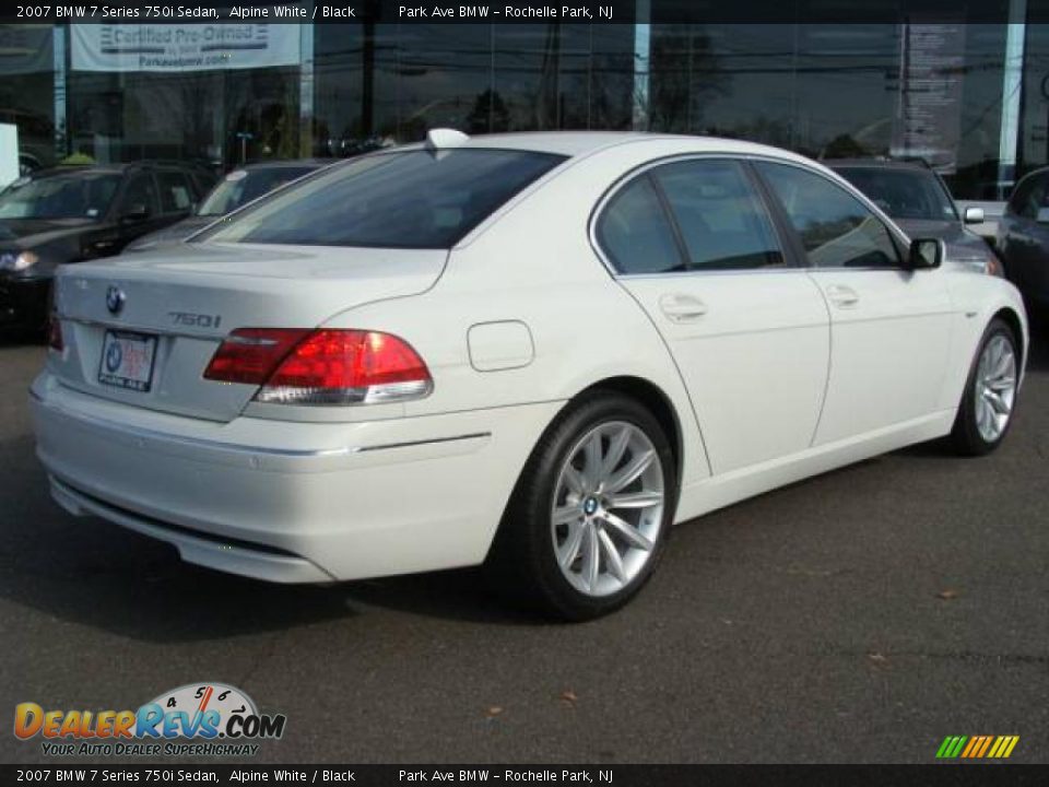 2007 BMW 7 Series 750i Sedan Alpine White / Black Photo #8